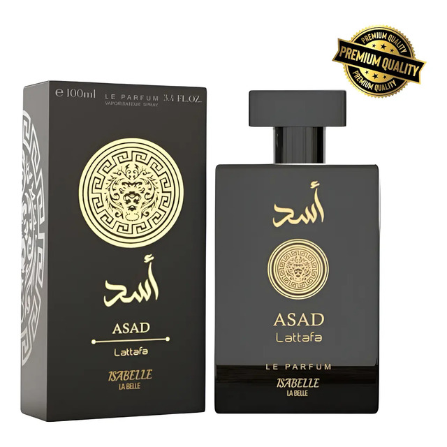 Perfume Arabe Asad 100ml Le Parfum Marca Isabelle La Belle Original - Amadeirado Quente Inspiração Alta Fixação Homem Cheiroso