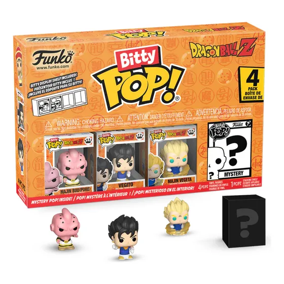 Funko Bitty Pop! Dragon Ball Z 4 Personajes Diferentes