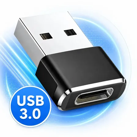 Adaptador Usb Tipo C Plug Otg Usb Tipo C Fêmea Para Usb A 3.0 Macho Alta Velocidade Eduimports