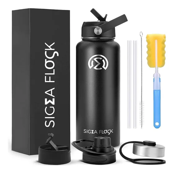Termo Acero Inoxidable 32 Oz Negro Original  Sigma Flask