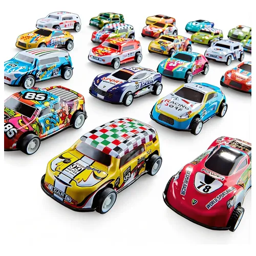 Conjunto Infantil De 50 Unidades Mini Pull Back Cars Racing