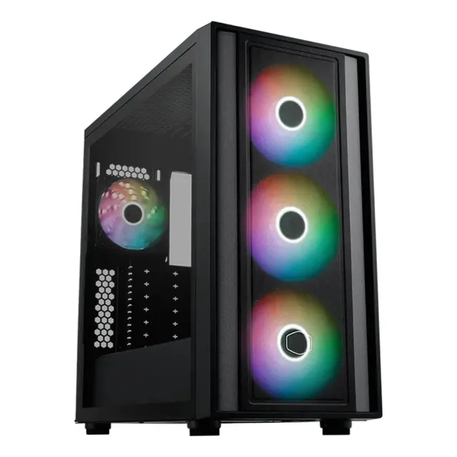 Gabinete Mid Tower Cooler Master Masterbox 600 Negro Argb Mb600-kgnn-s00