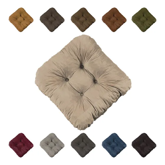 Almofada Veludo Assento 45x45 Cadeira Sofá Pallet Banco