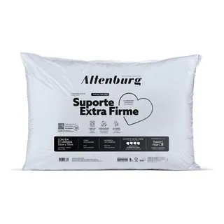 Travesseiro Altenburg Suporte Extra Firme Tradicional 70cm X 50cm Cor Branca Travesseiro Altenburg Suporte Extra Firme Tradicional 70cm X 50cm Cor Branca