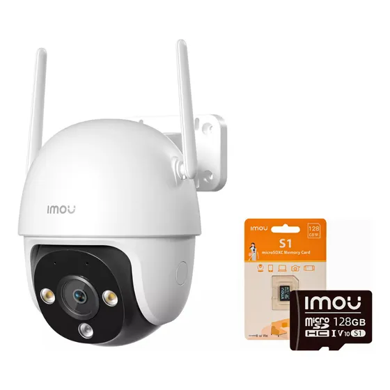 Kit Camara De Seguridad Dk7 Imou Audio Color Wifi Ip + 128gb