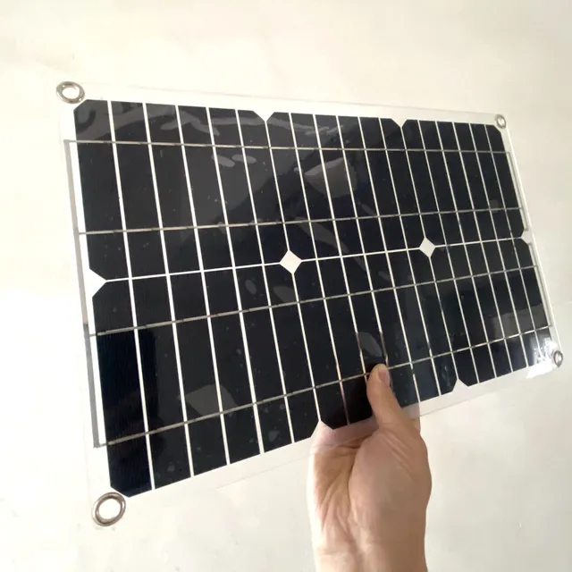 Panel Solar Powefull Para Ventilador Usb Bomba Agua 20 W