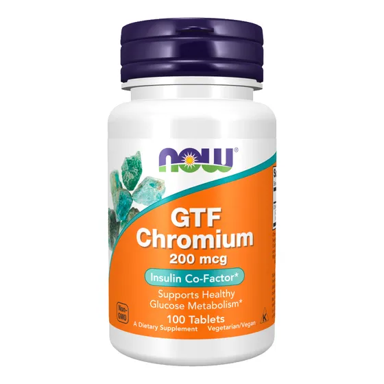 Cromo Gtf 200mcg Now Foods 100 Tablets Sabor Sem sabor