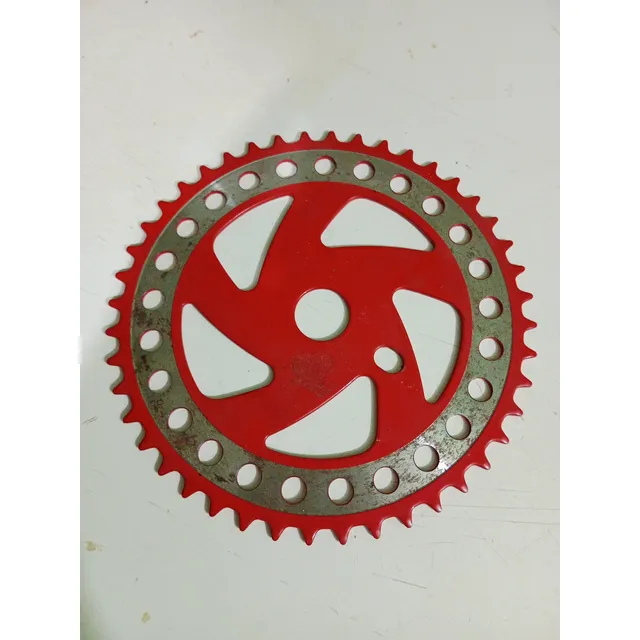 Plato Bicicleta 44 Dientes - Rojo - Rin 20 Rin 24 Rin 26 29