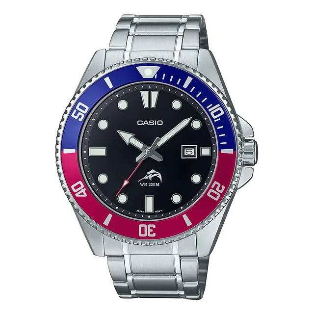 Reloj Casio Classic Diver De Acero Inoxidable Mdv-106dd-1a2v