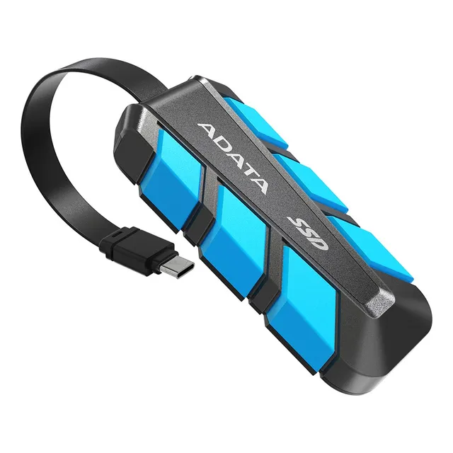 Unidad Solida Externa Adata Sc740 500gb Usb 3.2 (usb-c) Color Azul