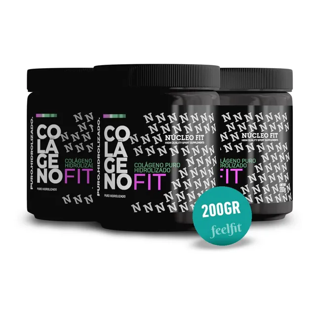 Colageno Puro Hidrolizado Fit 200g Nucleo Fit Sabor Sin sabor