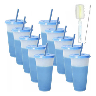 # Vasos Magicos Cambian De Color Con Tapa Y Popote 710ml # Vasos Magicos Cambian De Color Con Tapa Y Popote 710ml