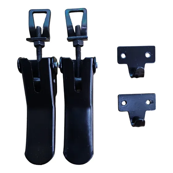 Gancho De Capot Universal Grande Negro Regulable Juego