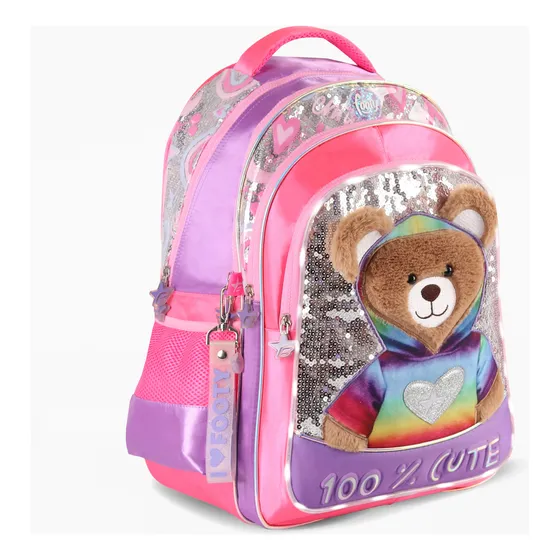 Mochila 18 Pulgad Teddy Osito Luz Footy Sharif Express