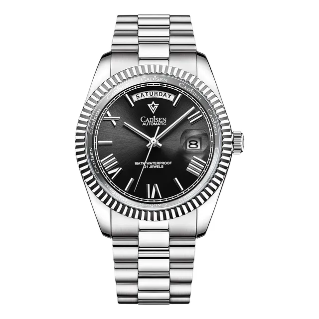Cadisen Hombres Reloj Automático Zafiro Reloj De Lujo Vj45k