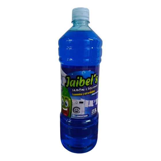 Jabón Líquido Detergente Jaibels De 1 Litro 100% Concentrado