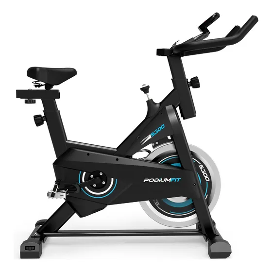 Bicicleta Ergométrica PodiumFit S300 Para Spinning Cor Preto