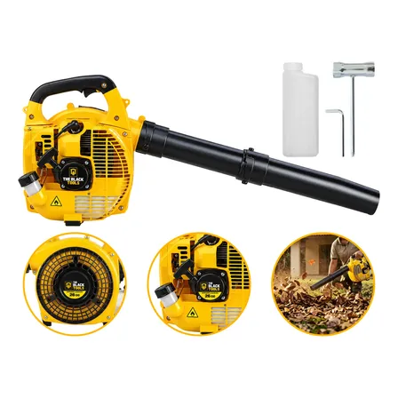 Soprador Motor 2 Tempos 26 Cilindradas 750w Compacto Jardim Amarelo E Preto