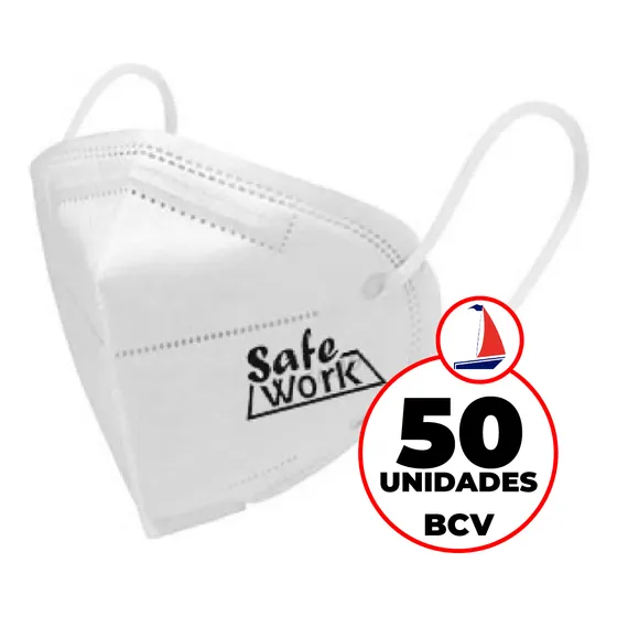 Mascarillas Tapaboca Kn95 5 Capas Blanco Safe Work