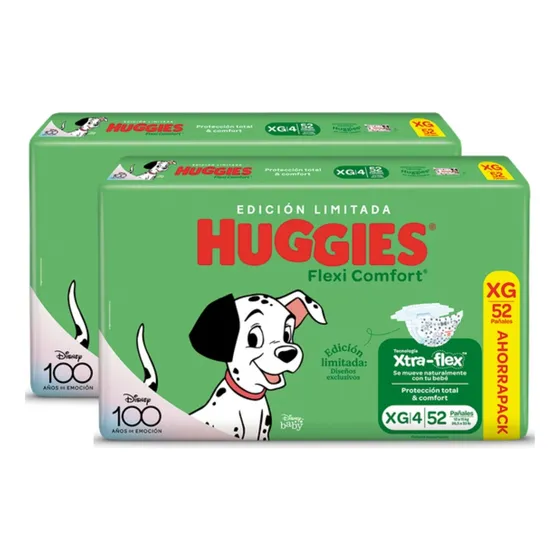 2 Pañales Huggies Flexi Comfort M G Xg Xxg Xxxg Xtra-flex