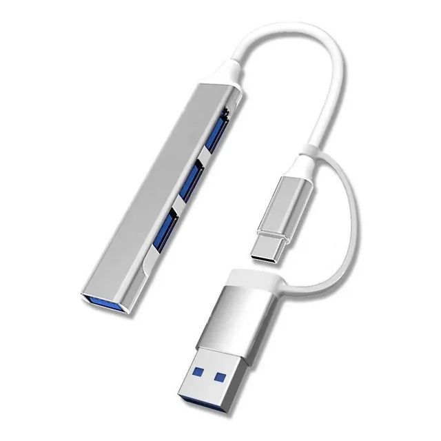 Multi Puertos Usb Hub 3.0 4 En 1 Tipo C Y Usb Extens Multipl