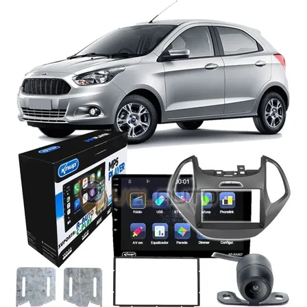 Multimidia Android Auto Carplay Ford Ka Ka+ 2015 2016 2017