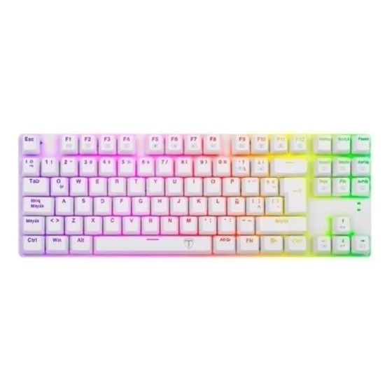 Teclado Mecánico Gamer T-dagger Bora White T-tgk315,rgb,blue
