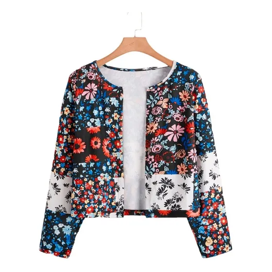 Chaqueta Floral Multicolor 3xl (18)