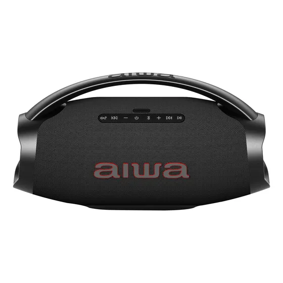 Parlante Aiwa Awh51bt Boombox Premium Portátil Color Negro