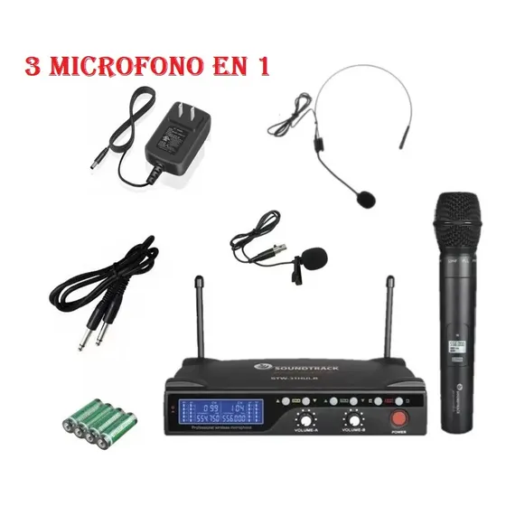 Micrófono Soundtrack Stw-31hulb Inalámbrico 3 En 1 Sky