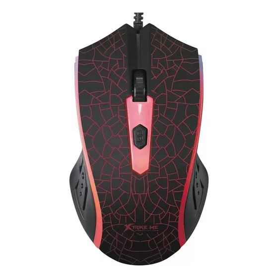 Mouse Gamer Xtrike Me Retroiluminado 1200 Dpi Gm 206 Luces Color Negro | Cuotas sin interés