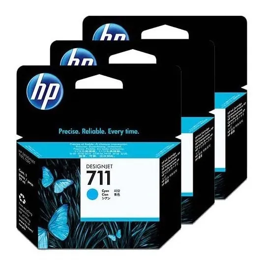 Tinta Hp 711 Cz134a Cz134a Color Cyan 3pack 
