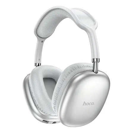 Audifonos Hoco W35 Air Triumph Over Ear Bluetooth Silver Color Plata
