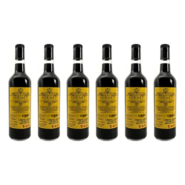 Pack De 6 Licor Wind 4 Fernet 750 Ml