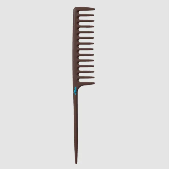 Peine Punta Delgada Dientes Anchos Todo Cabello 24cm Jbabe ® Color Café