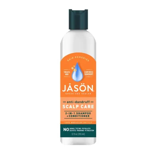 Tratamiento De Alivio De Caspa De Jason 2 En-1 Champú Jq7mp
