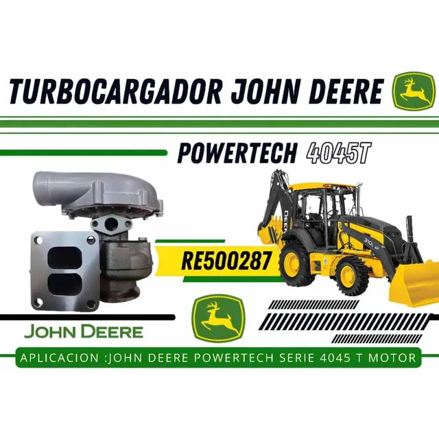 Turbo Para Tractor John Deere 4045 Motor Powertech
