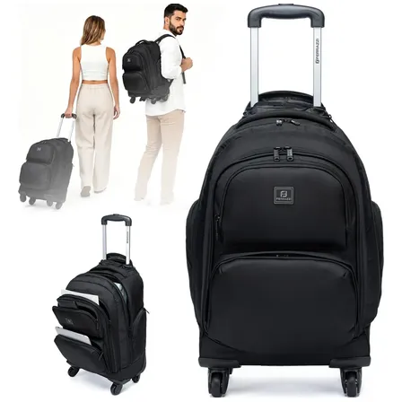 Mochila Urbana Ferrazzi 50L com Rodas para Notebook de 18" e 6 Bolsos
