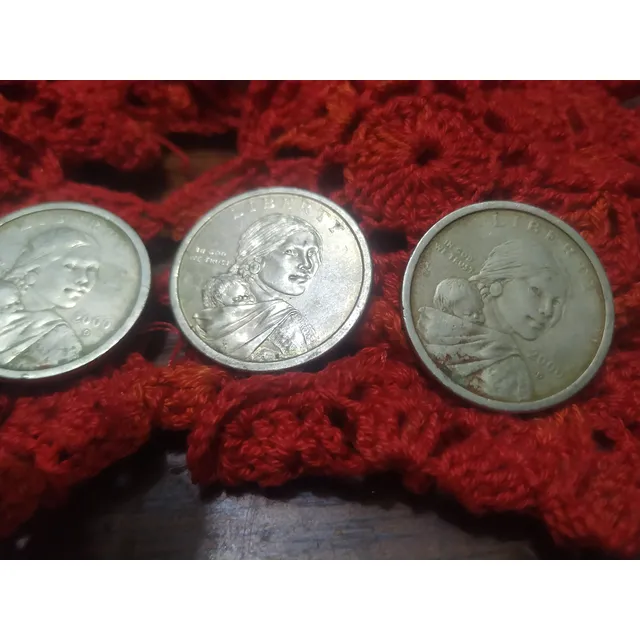 Moneda Sacagawea 1 Dólar Usa Año 2000 Conmemorativa (usado)