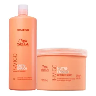 Wella Kit Nutri Enrich Shampoo 1l+ Masc 500ml Wella Kit Nutri Enrich Shampoo 1l+ Masc 500ml