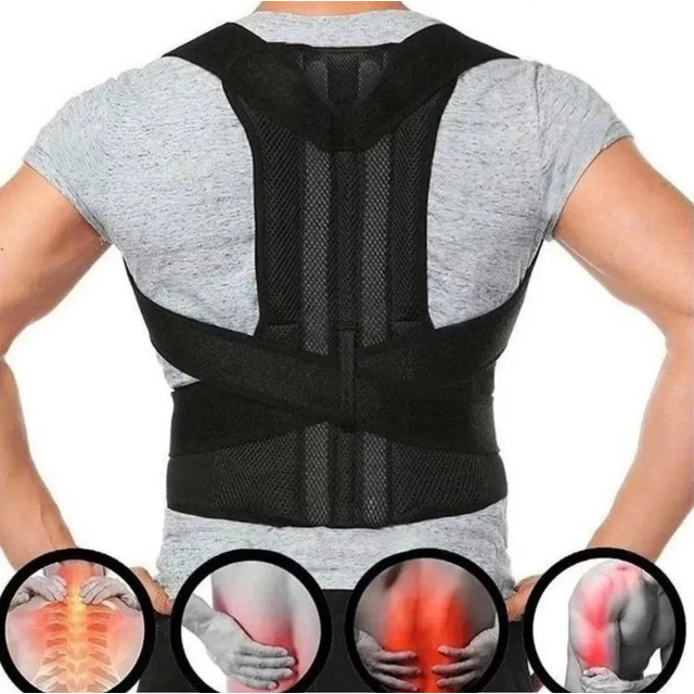 Colete Corretor Postural Coluna Lombar Reforçada Unissex