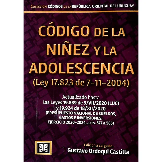Libro: Código De La Niñez Y La Adolescencia /gustavo Ordoqui