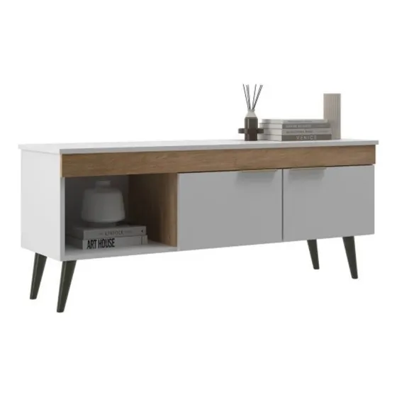 Rack Mesa Tv Living 2 Puertas Rak Modular