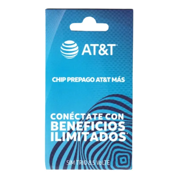 Chip Sim At&t Lada Monterrey Con Recarga 100