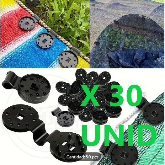 Clips Ganchos Malla Sombra Toldo Lona Tienda Campaña Carro