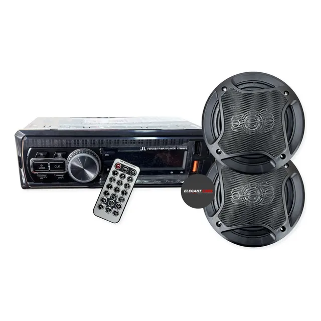 Combo Autoradio Jl-1782 + Set De Parlantes Pcinener 350w