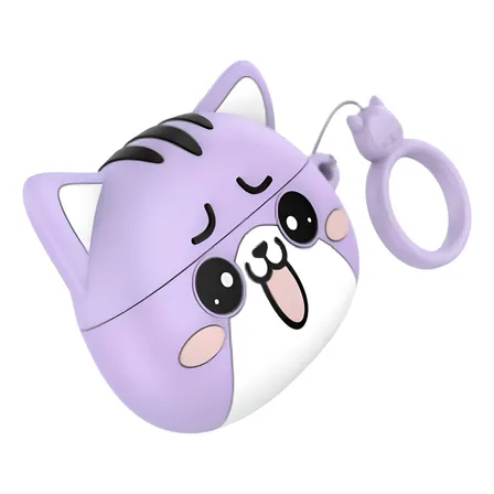 Audifonos Hoco Ew48 Tws In Ear Bluetooh Dodge Cat Color Lila