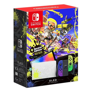 Consola Nintendo Switch Oled Estándar-64gb Splatoon Degradad Consola Nintendo Switch Oled Estándar-64gb Splatoon Degradad
