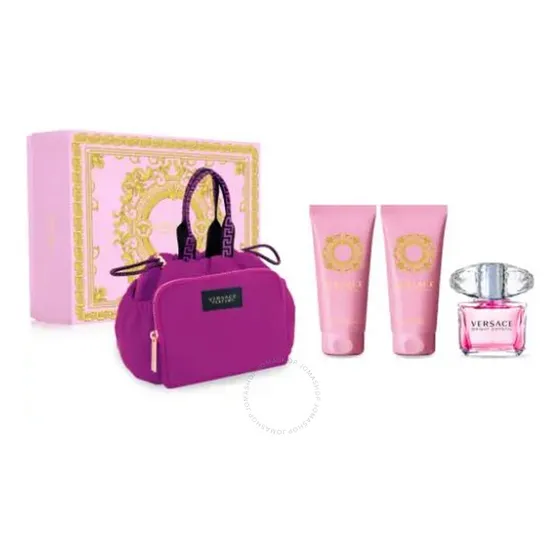 Set Versace Bright Crystal Women 90ml Edt Volumen De La Unidad 90 Ml