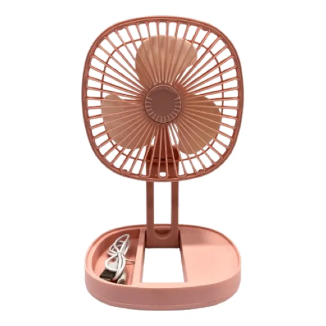 Ventilador De Mesa Ajustable Portatil Recargable Usb